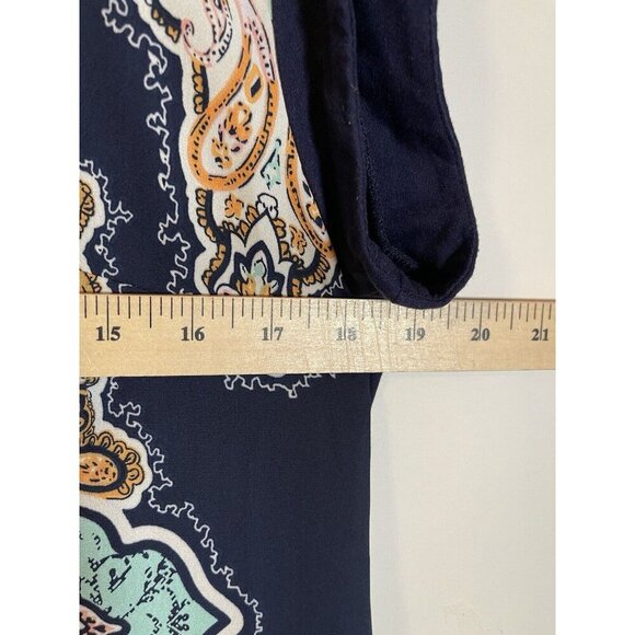 DR2 by Daniel Rainn Women's Sz Med Short Cap Sleeves Multicolor Blouse Tunic - Picture 6 of 6